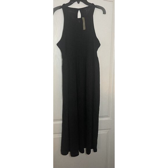 J.CREW Dresses & Skirts - J CREW Black Linen Sleeveless Summer Maxi Dress Small NWT